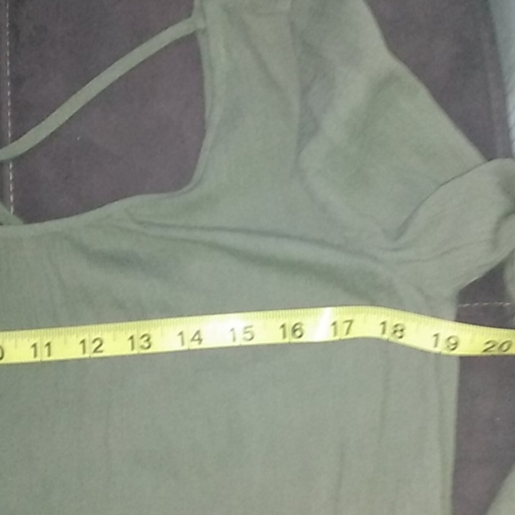 Mini Olive Green Gauze Style Dress Aeropostale - Picture 13 of 14